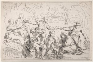 Eine Party im Freien, 18. Jahrhundert von Anne Claude Philippe de Caylus