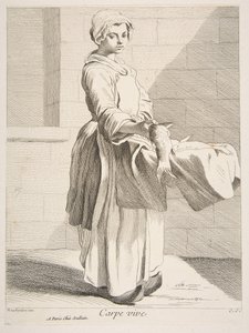 Fischverkäufer, 1738