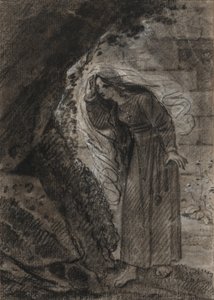 Agnès betritt eine Grotte, um 1790-1800 von Anne Louis Girodet de Roucy-Trioson