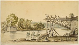 Unvollständige Brücke, Palatine, New York, 1808