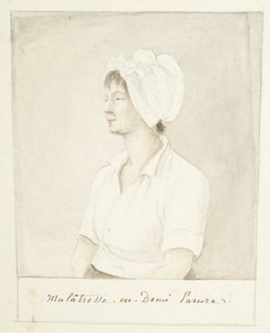 Porträt eines Mulattenmädchens von Anne Marguerite Hyde de Neuville