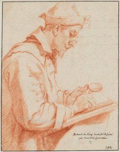 Porträt des Künstlers Ludovico Cardi, genannt Cigoli von Annibale Carracci