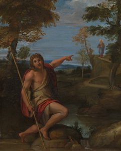 Johannes der Täufer bezeugt, ca. 1600 von Annibale Carracci
