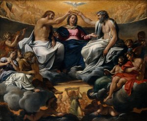 Die Krönung der Jungfrau, nach 1595 von Annibale Carracci