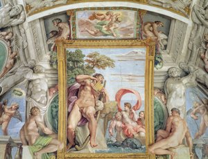 Die Galleria di Carracci (Detail von Polyphemus und Galatea) von Annibale Carracci