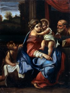 Die Heilige Familie mit Johannes dem Täufer als Junge, spätes 16. oder frühes 17. Jahrhundert