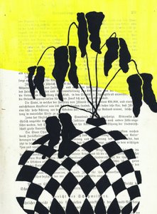 Abstrakte Pflanzensilhouette