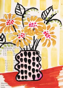 Verspielte Blumenvase