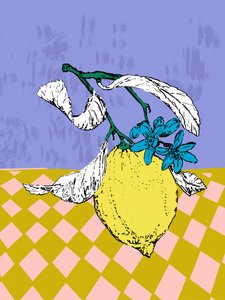 Lebendige Zitronenblüte
