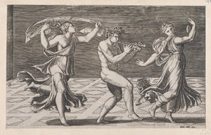 Speculum Romanae Magnificentiae: Tanz der Faune und Bacchantinnen, frühes 16. Jahrhundert