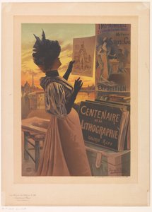 Anzeige für die Exposition du Centenaire de la Lithographie organisiert von Galerie Rapp