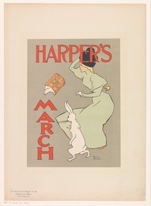 Werbung für eine Märzausgabe von Harper