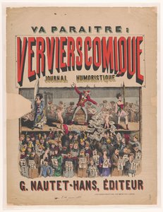 Plakat für die Zeitschrift Verviers Comique Journal Humoristique