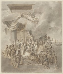 Allegorie auf die Regierung von König Willem I., 1838 von Anonymous