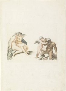 Amor bestraft einen Satyr