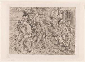 Amphinomus und Anapias retten ihre Eltern aus dem Brand von Catania von Anonymous