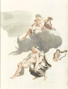 Apollo auf den Wolken und Jupiter mit Callisto von Anonymous
