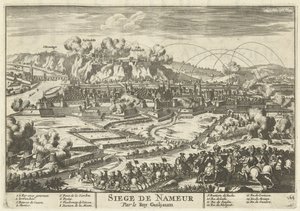 Belagerung von Namur durch König Wilhelm III., 1695 von Anonymous