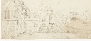 Innenhof eines Schlosses von Anonymous