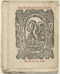 Seite mit Verlagsmarke, 1712 von Anonymous