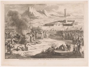 Brandopfer durch die Israeliten von Anonymous