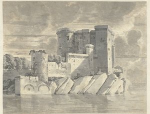 Burg auf Felsen am Wasser