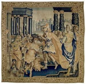 Coriolanus erhält den Lorbeerkranz (Die Geschichte von Coriolanus) von Anonymous