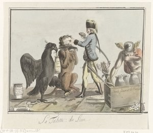 Der niederländische Löwe wird geschoren, 1787