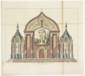 Die Zerstörung der alten Verfassung, Dekoration auf dem Buttermarkt, 1795