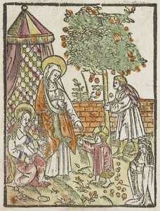 Die Heilige Familie im Garten