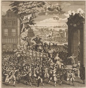 Der Jahrmarkt der Aktienhändler, 1720