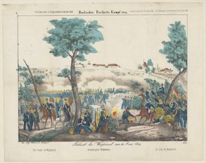 Die Schlacht bei Waghäusel, 1849 von Anonymous