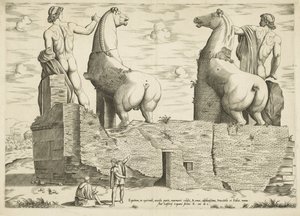 Dioskuren, von hinten gesehen