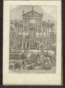 Doge en Serenissima Signoria vor der Kirche San Giorgio Maggiore in Venedig von Anonymous
