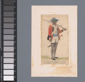 Ein schwarzer Soldat im Dienst der Britischen Ostindien-Kompanie von Anonymous