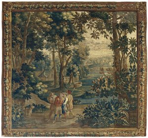 Entenjäger fangen und fesseln einen Wilderer (Das Volksleben nach Teniers) von Anonymous