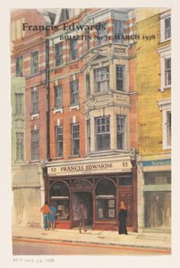 Schaufenster der Buchhandlung Francis Edwards in London