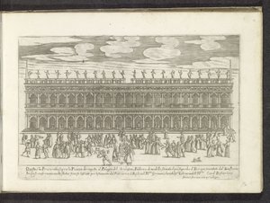 Fassade der Biblioteca Marciana in Venedig von Anonymous