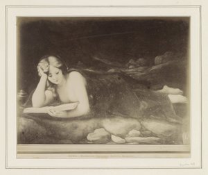 Fotoreproduktion eines Gemäldes nach Antonio da Correggio, darstellend die Buße der Maria Magdalena von Anonymous