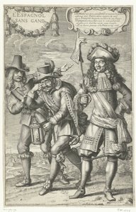 Französische Karikatur über den Verlust von Gent, 1678