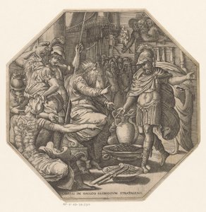 Furius Camillus vor einem König