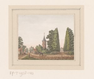 Ansicht von Oostkapelle mit Haus Rijnsburg in Zeeland von Anonymous