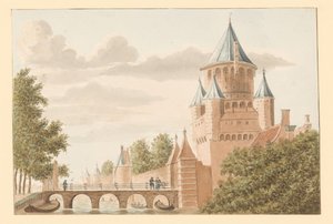 Ansicht des Kleinen Houttors in Haarlem