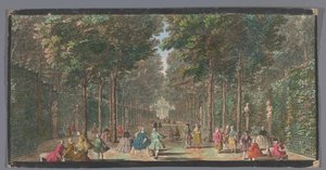 Blick auf die Salle des Marronniers im Garten von Versailles von Anonymous
