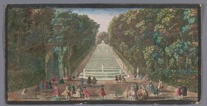 Ansicht der Kaskaden des Gartens des Château de Marly von Anonymous