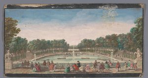 Ansicht des Trinkbrunnens im Garten des Château de Marly von Anonymous