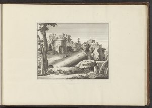 Blick auf die Ruine von M. Curty (Paläste und Monumente in Venedig, Livorno, Neapel und Rom)