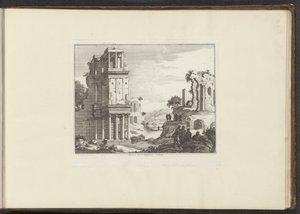 Ansicht der Ruine des Septizoniums in Rom (Serie: Paläste und Monumente in Venedig, Livorno, Neapel und Rom) von Anonymous