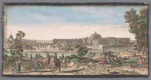 Ansicht der Stadt und des Palastes von Versailles von Anonymous