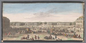 Ansicht der Stallungen des Schlosses von Versailles von Anonymous